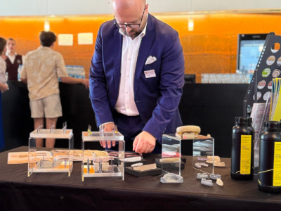 Dominik an primotec stand