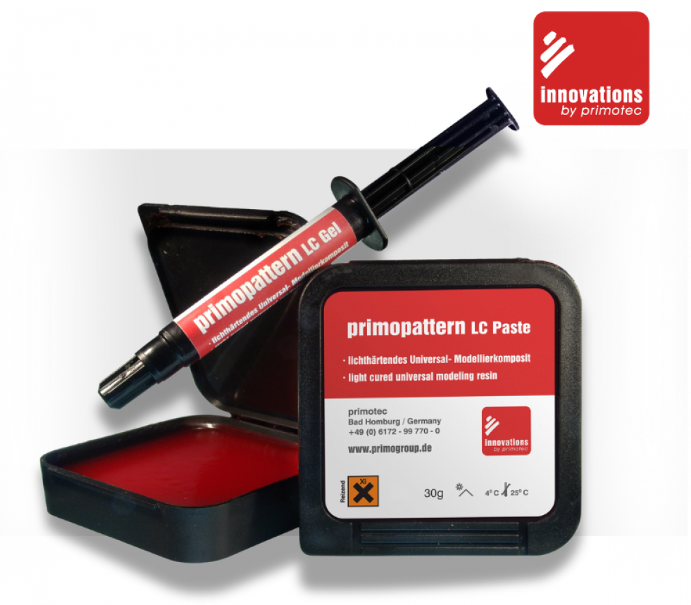 primopattern von primotec germany Produktübersicht: Modellierkunststoff Gel und Paste für die Zahntechnik